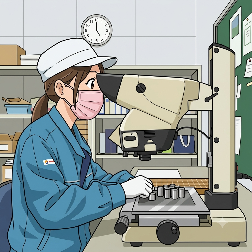 めっき製品検品作業